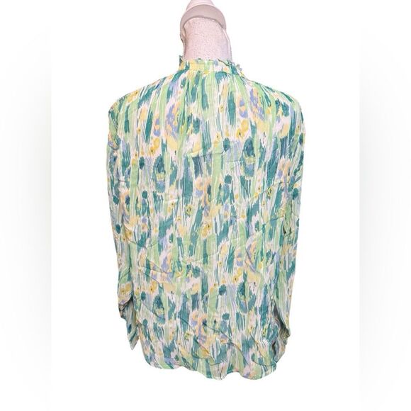 Pilcro and the Letterpress | Tavi Button Down Long Sleeve Blouse size medium - Picture 4 of 5